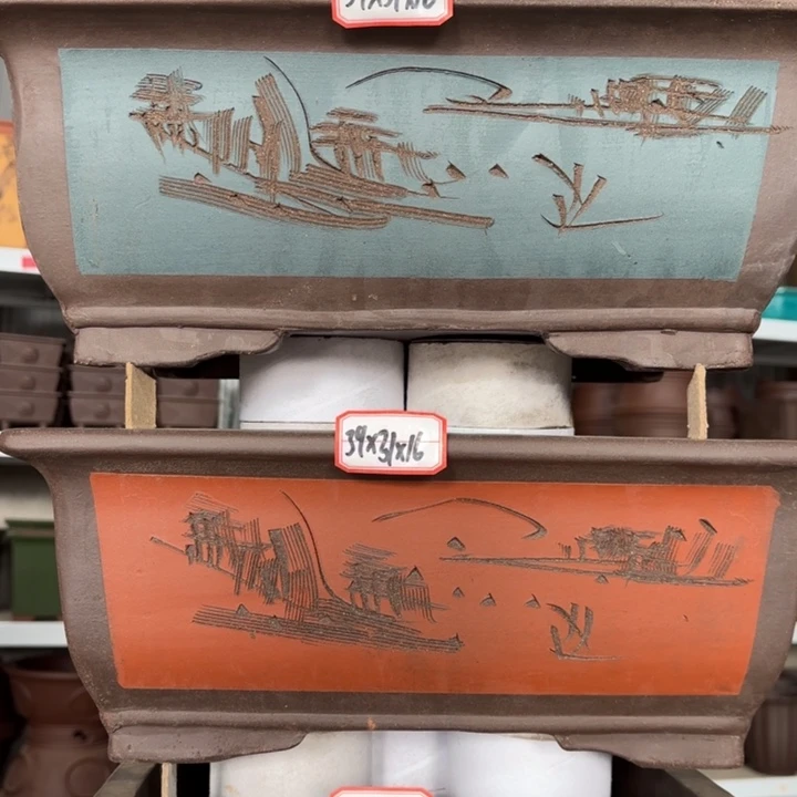 紫砂花盆100-3。