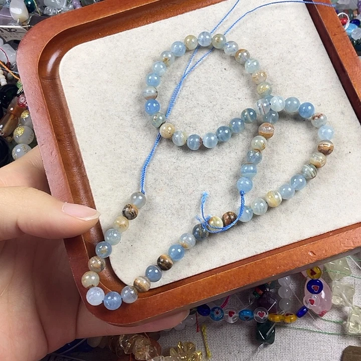 石英岩玉合金珠宝半成品卡6方解一条