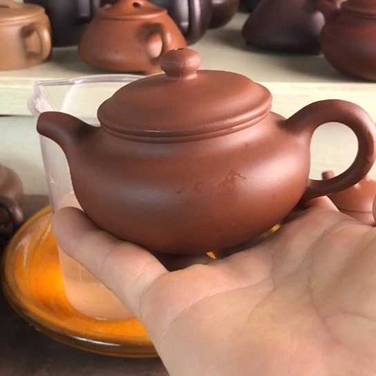 茶壶紫砂紫泥仿古200豪生