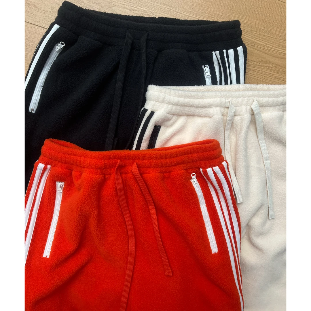 【胡洛一】时尚百搭侧条纹直筒校服裤加厚休闲裤-CK279