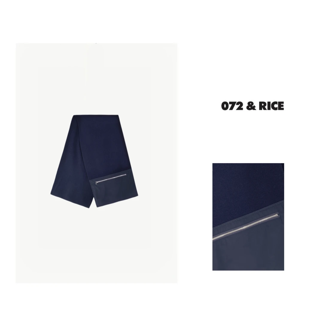 072 & RICE【哆啦A梦】秋冬百搭轻奢时尚羊毛蓝色围巾 LE217 FF126