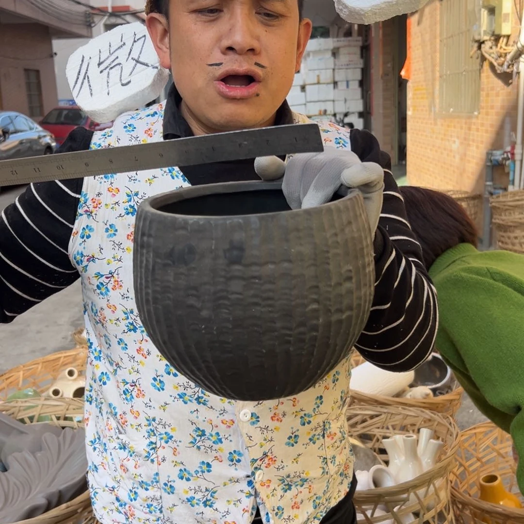 摆件78 号高中低温陶瓷工艺瓶（部分微瑕）