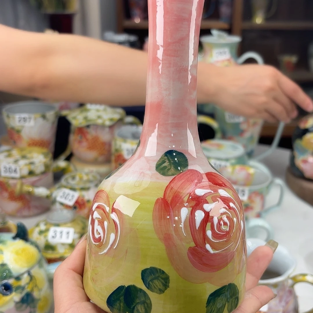 景德镇手绘高温釉下彩陶瓷茶具