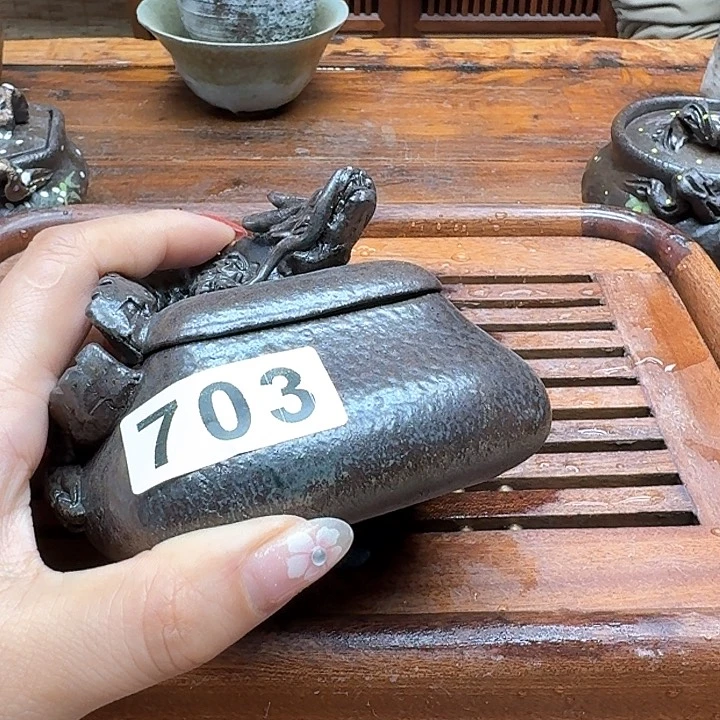 纯手工制作粗陶茶具?***?