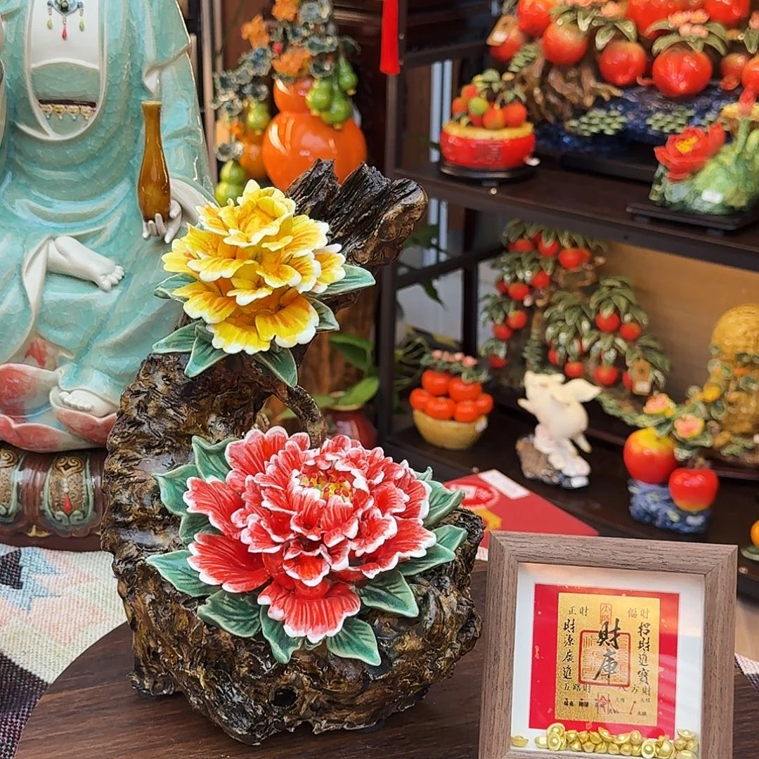 陶瓷原作花开富贵