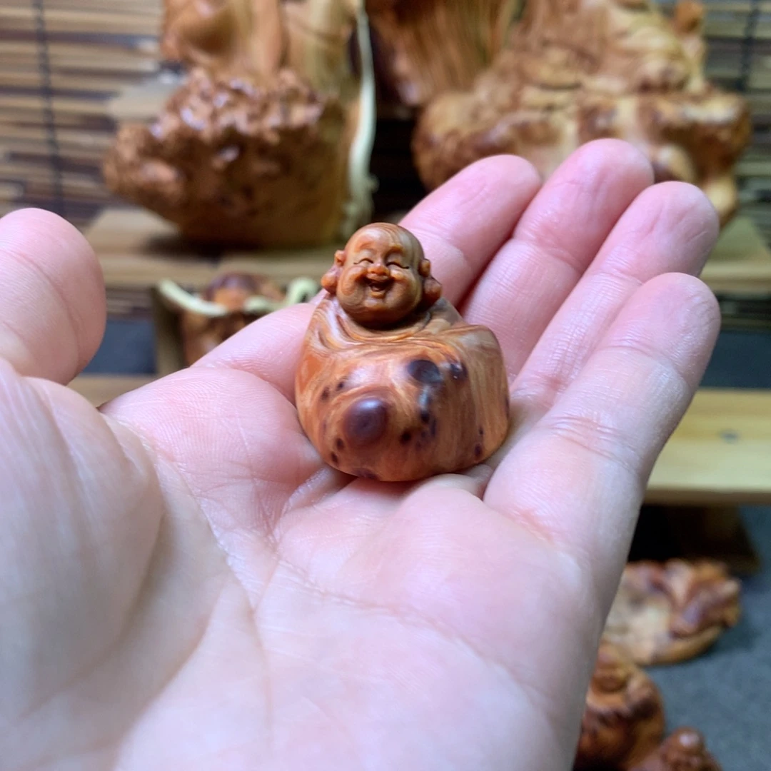 柏木（崖柏）崖柏开心乐手把件