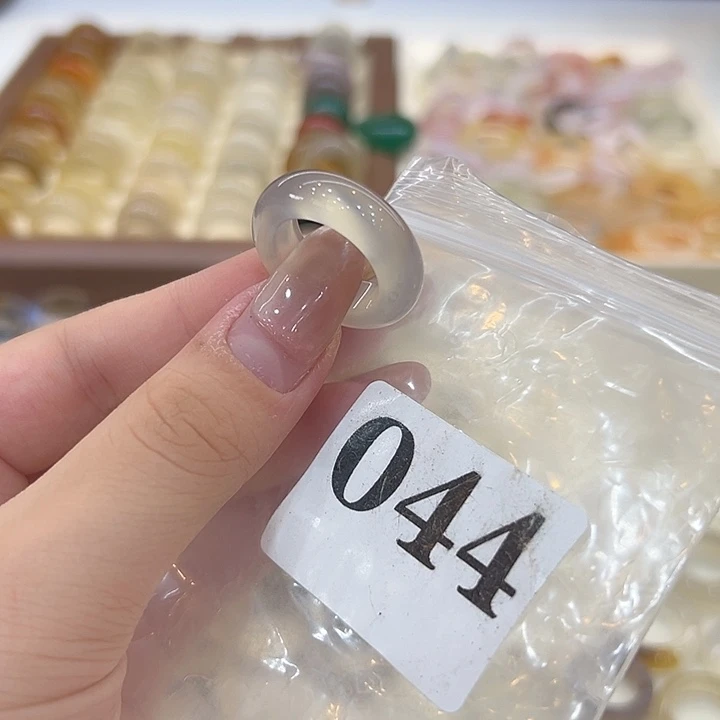 合金戒指玛瑙/玉髓44港14