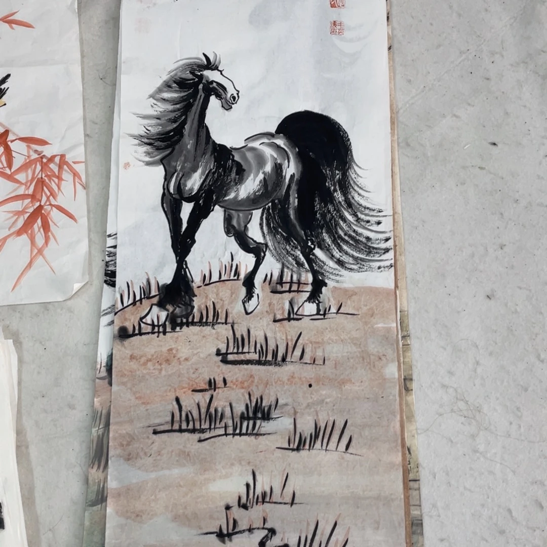 国画毛英波老师绘画