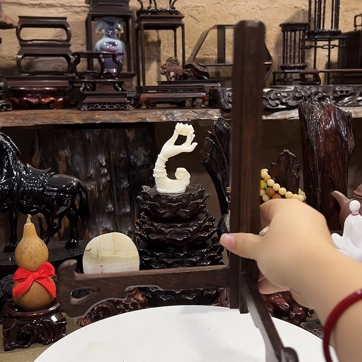 昨***约木鸡翅木盘架三个