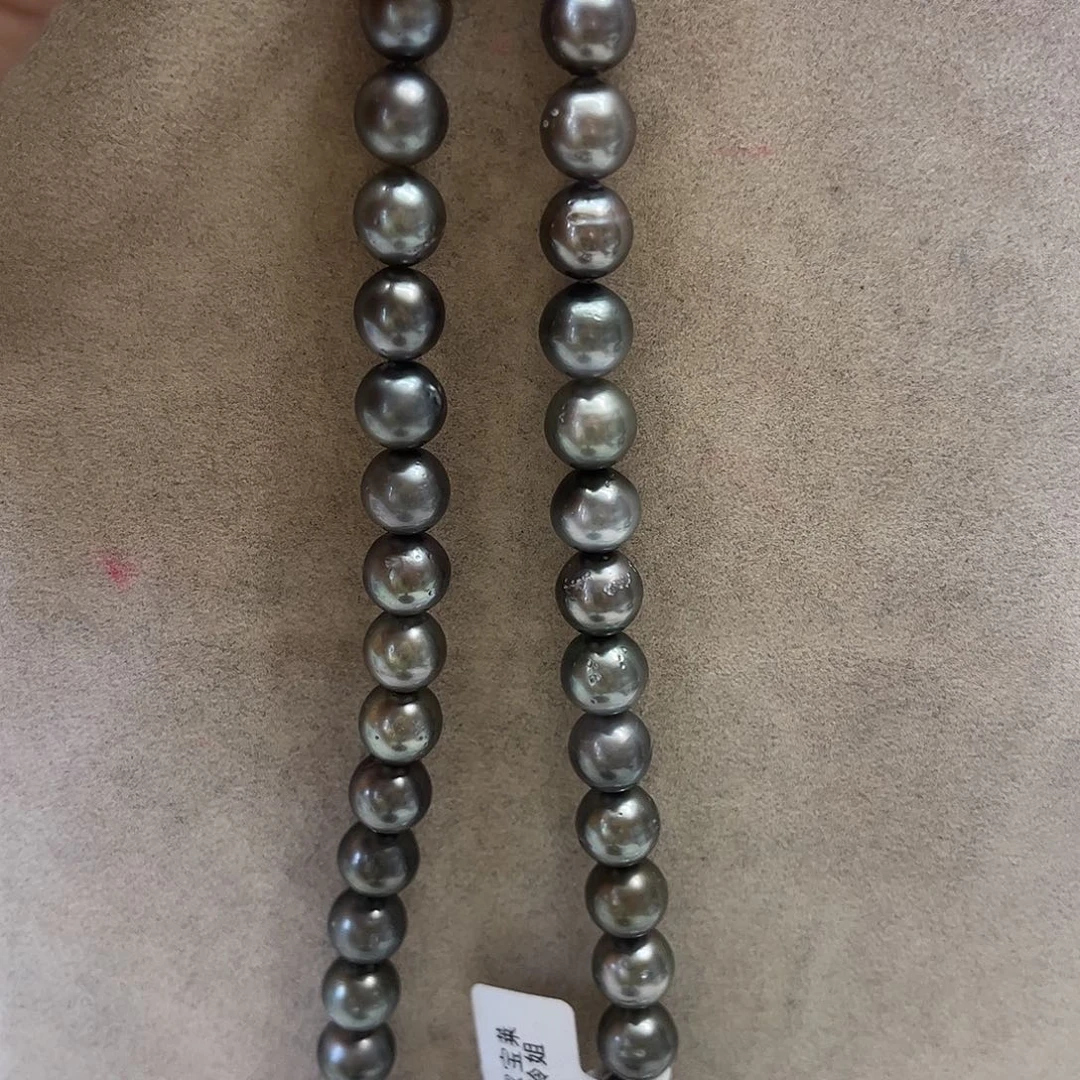 海水珍珠银S925镶嵌颈饰