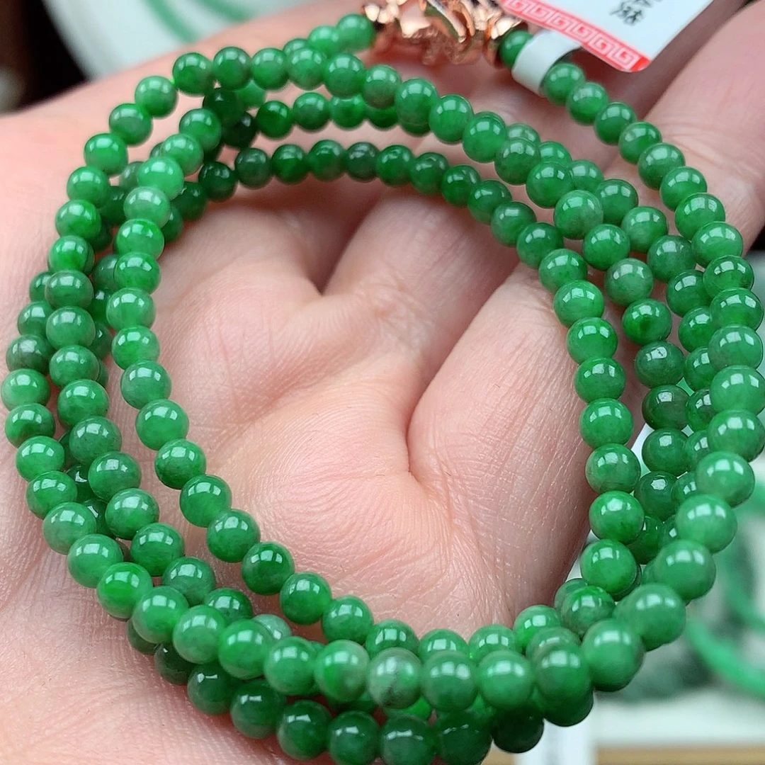 翡翠未镶嵌毛衣链翡翠