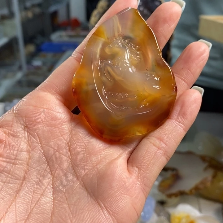 玛瑙/玉髓未镶嵌吊坠(不含链)