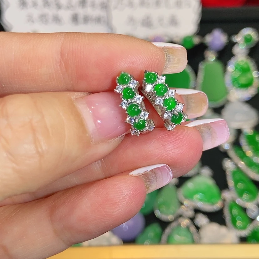 【闪购商品】未镶嵌翡翠耳饰天然翡翠