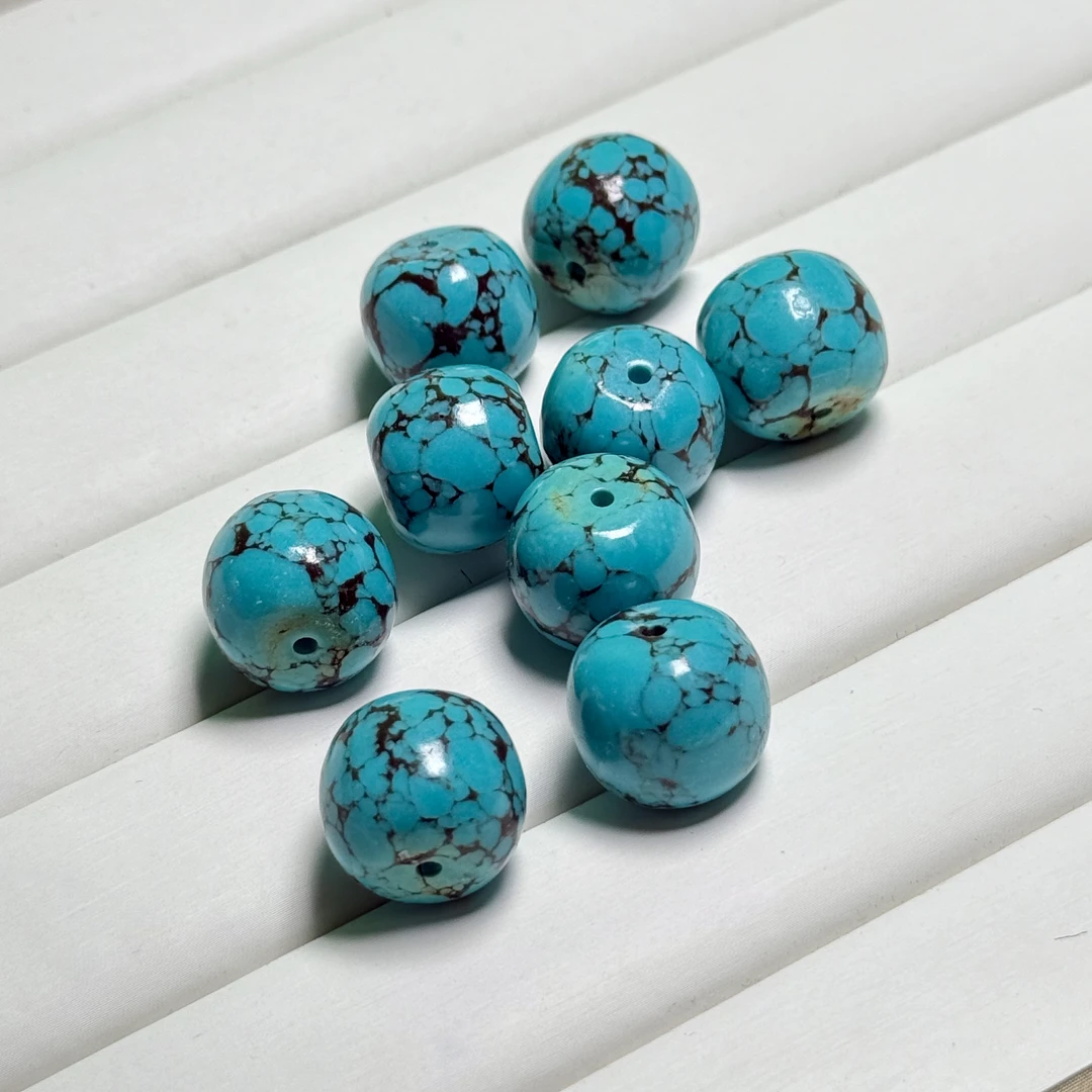 老型18x16mm铁线老型珠文玩琉璃配饰手工散珠【手串拍14颗】