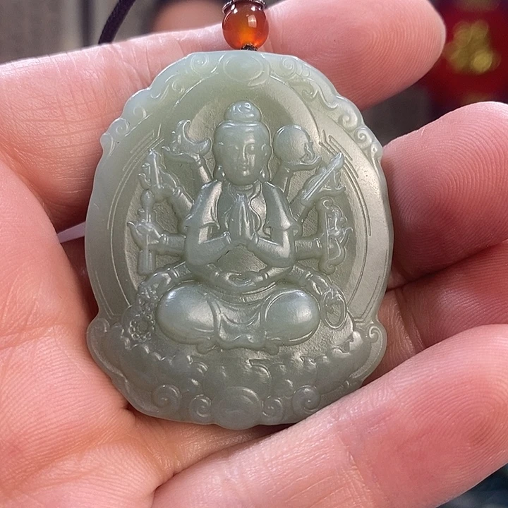 和田玉未镶嵌吊坠(不含链)