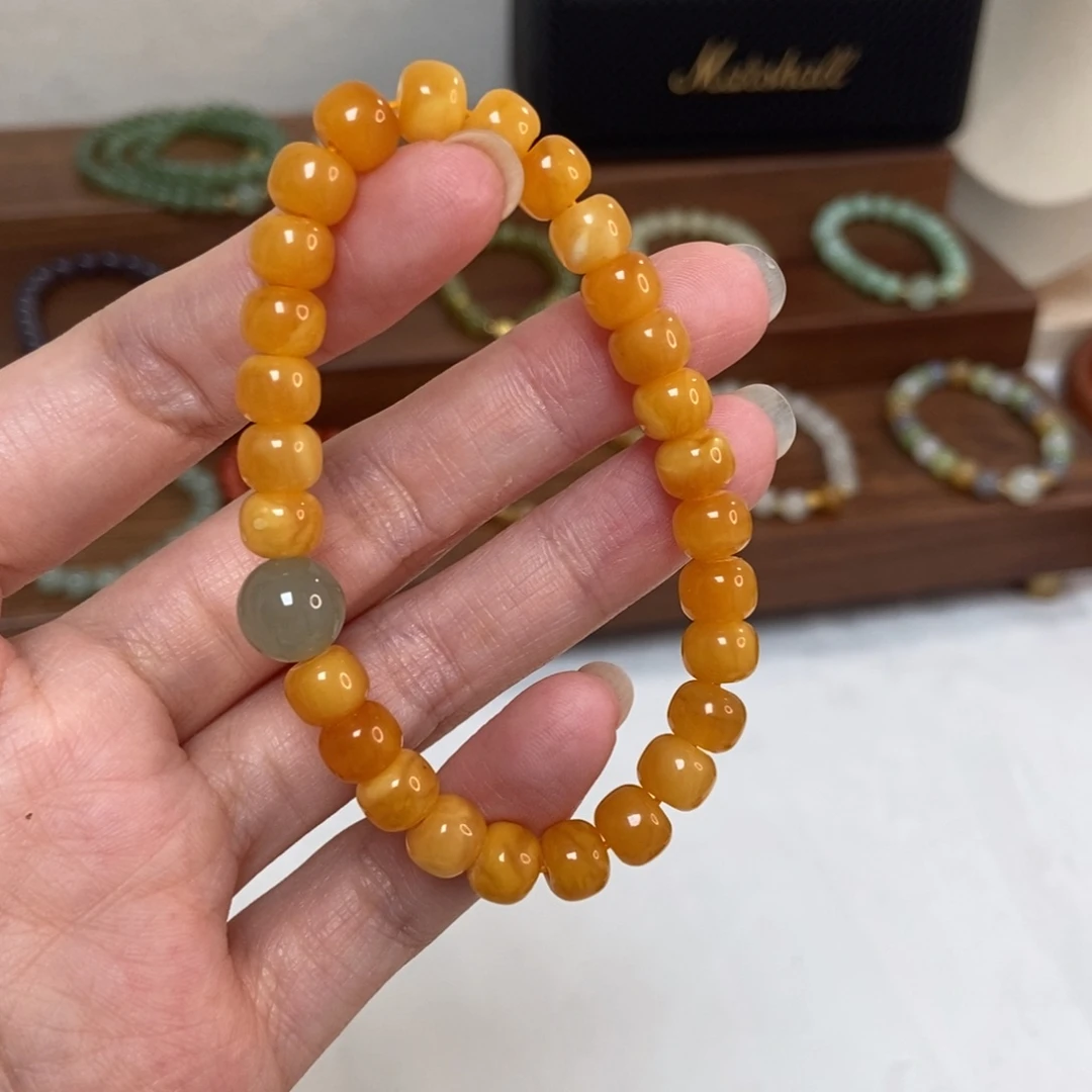 未镶嵌琥珀手链福利7mm老型蜜蜡