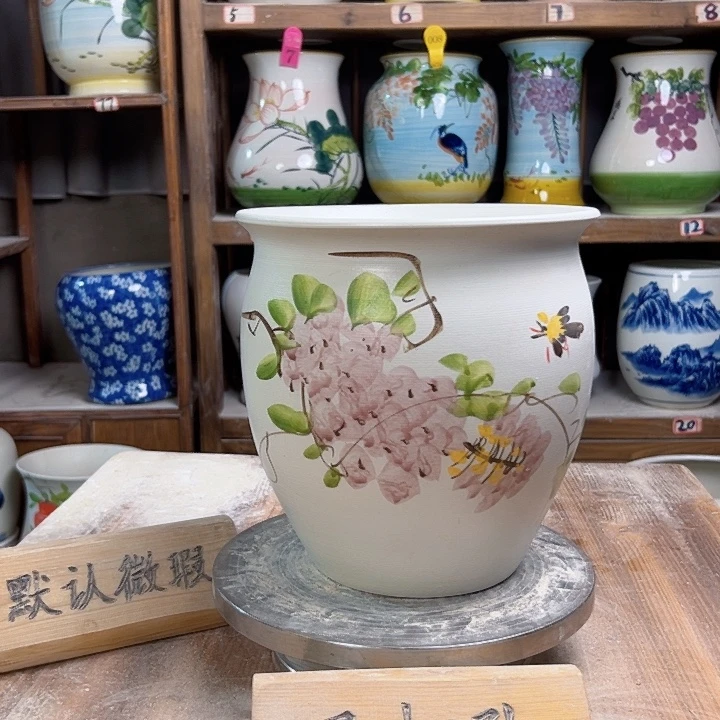 圆口紫藤 新款新款陶瓷陶瓷