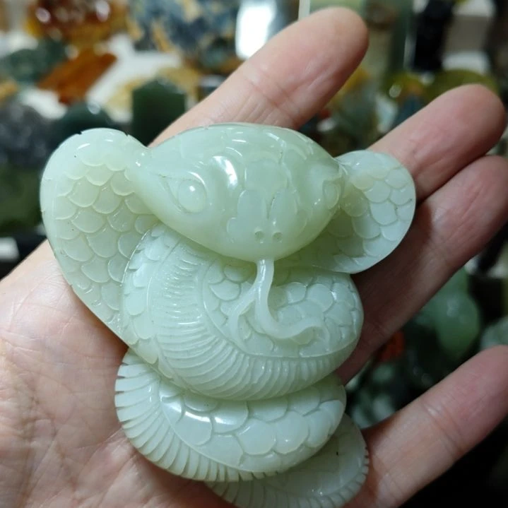 岫玉未镶嵌手把件款式