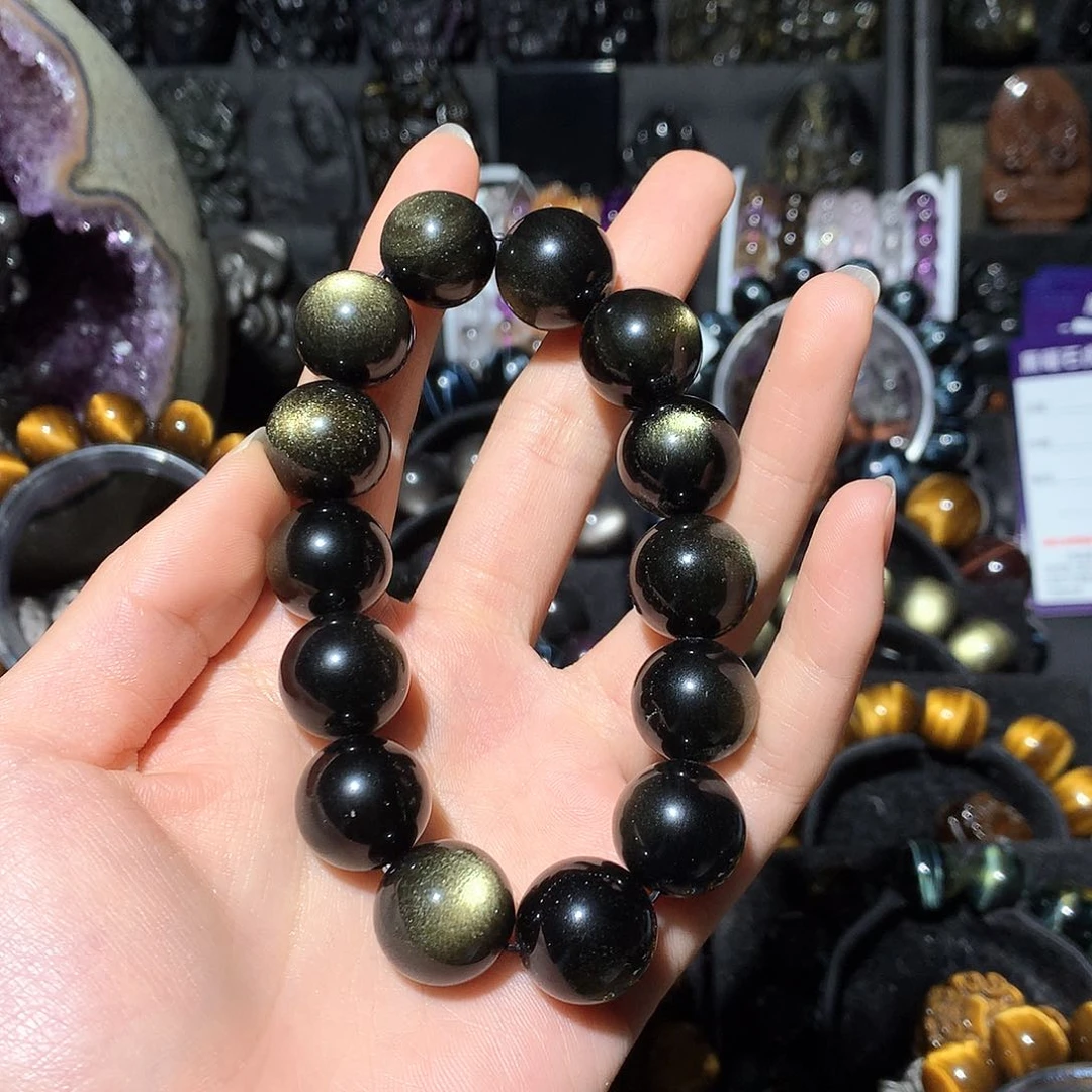 黑曜岩未镶嵌手链奇***者