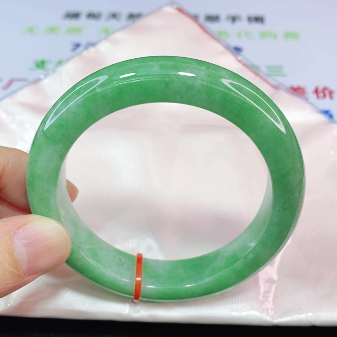 未镶嵌手镯翡翠55.8圈口正圈-宽版厚装力推