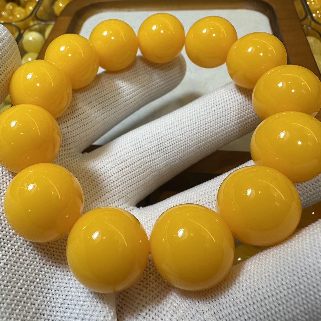 鹅黄14mm 手串（多样性发货直播间为主）