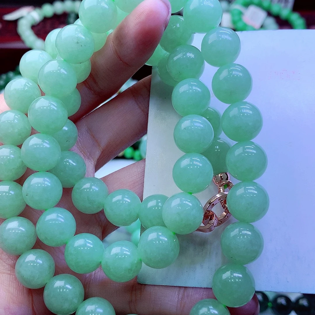 翡翠未镶嵌毛衣链