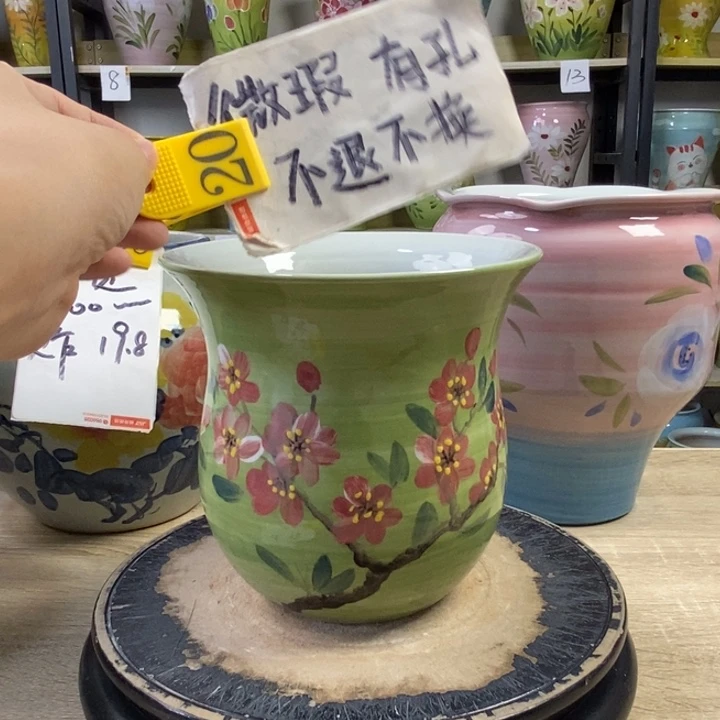 景德镇高温陶瓷花盆