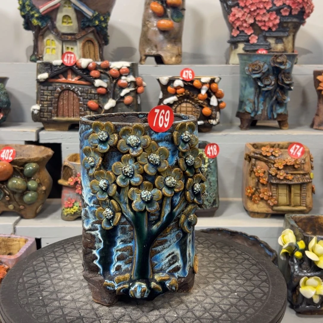 769 号陶然花器手工花盆