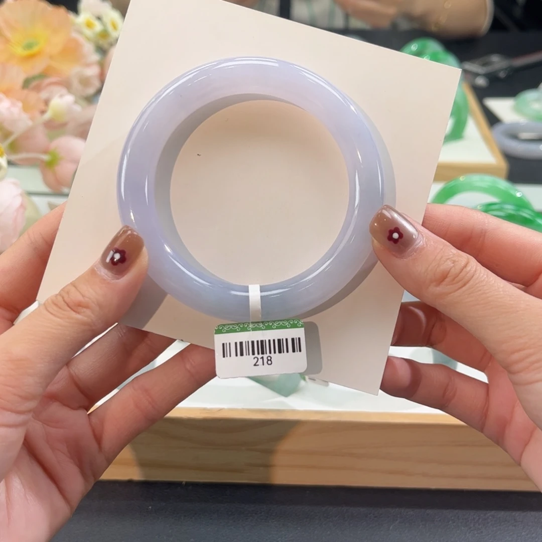 翡翠手镯（圆镯）未镶嵌编号218