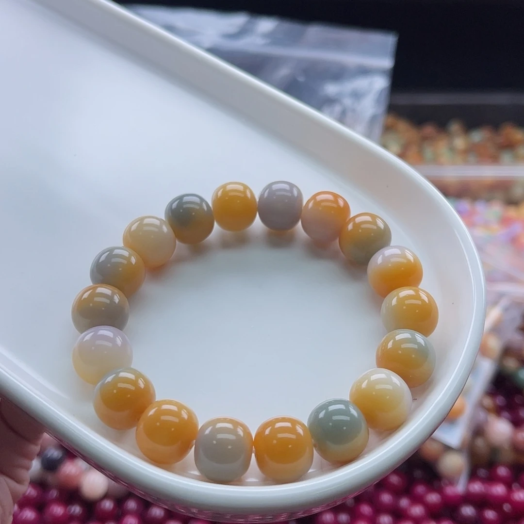 白玉菩提吊坠A/12mm/20+20颗