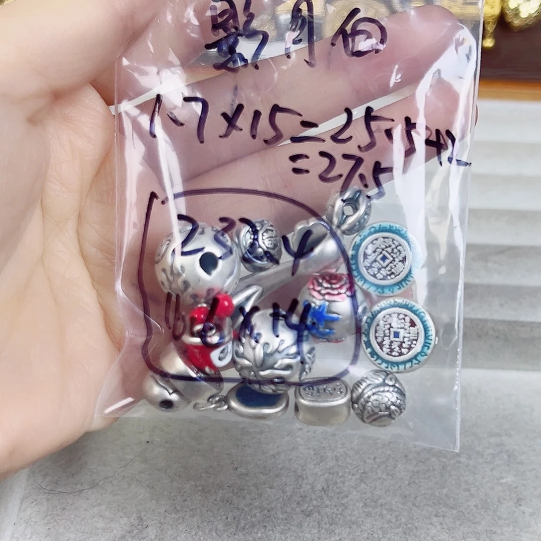 珐琅足银足银配件