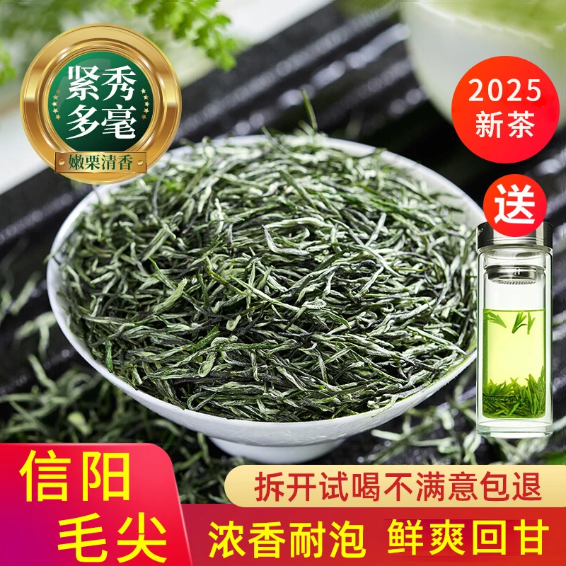 2025新茶绿茶雨前嫩芽春茶实惠信阳毛尖散装毛尖茶叶浓香型好茶