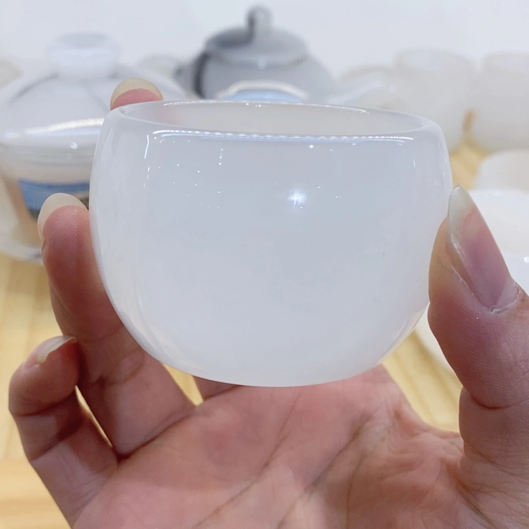 白玉琉璃客杯客杯