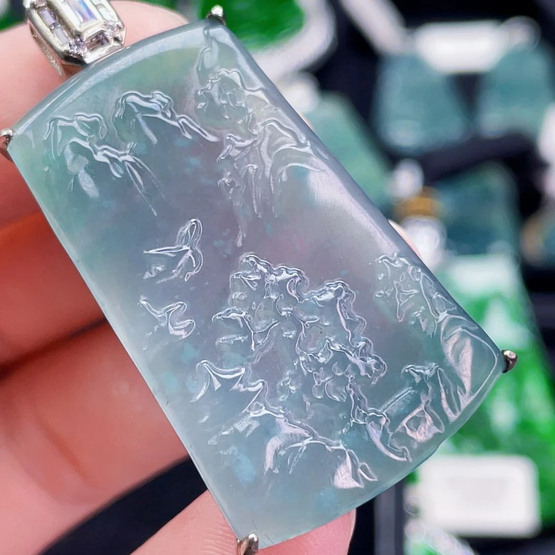 翡翠未镶嵌吊坠(不含链)234