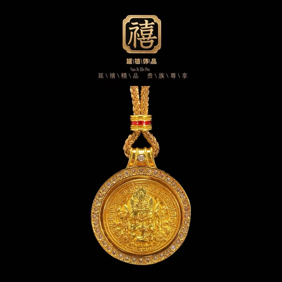 铜合金吊坠 传承经典新款黄财财吊坠A245