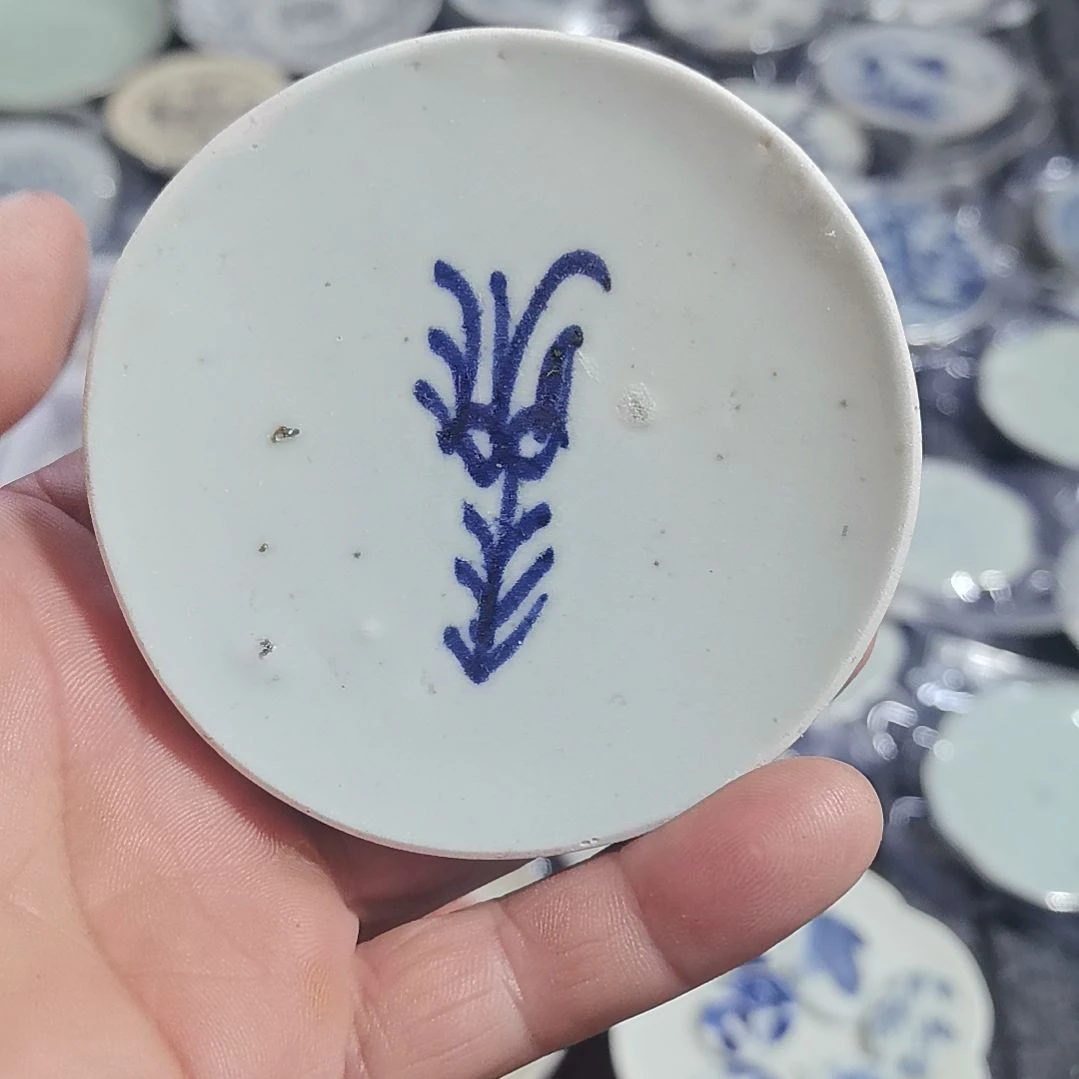 瓷片青花影青杯垫标本全选
