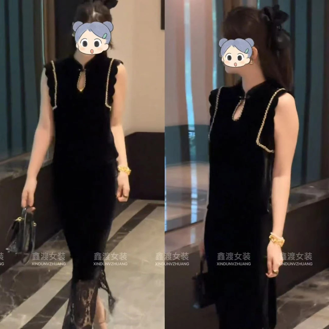 2025夏季新款时尚显瘦气质女士网红洋气两件套百搭款D9888-8