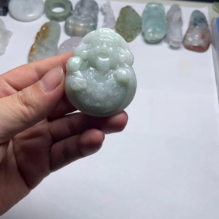 翡翠未镶嵌颈饰财爷17