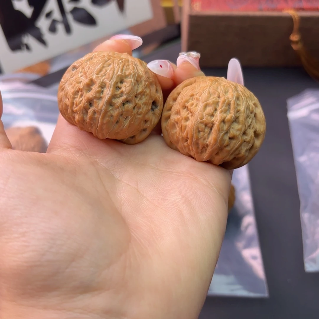 文玩核桃把件蓝**九铁锤 40