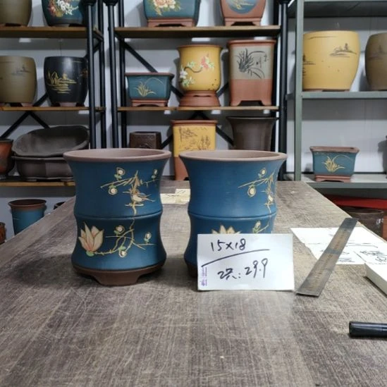 紫砂花盆库存尾货清仓