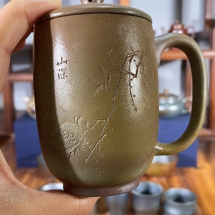 董***r紫砂茶壶200cc盖杯 天青泥