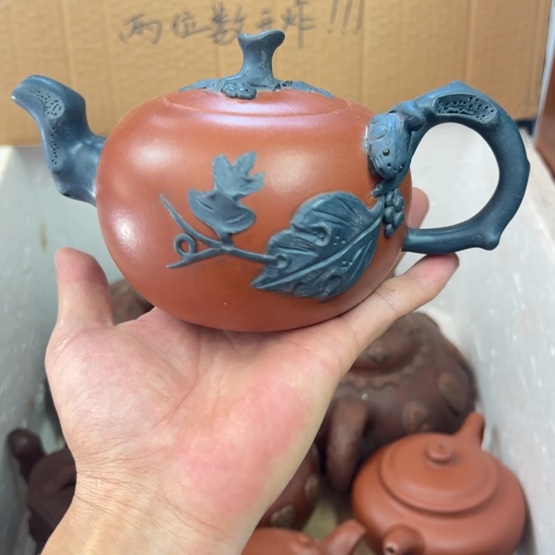 茶壶紫砂宜兴原矿紫砂壶450毫升容量