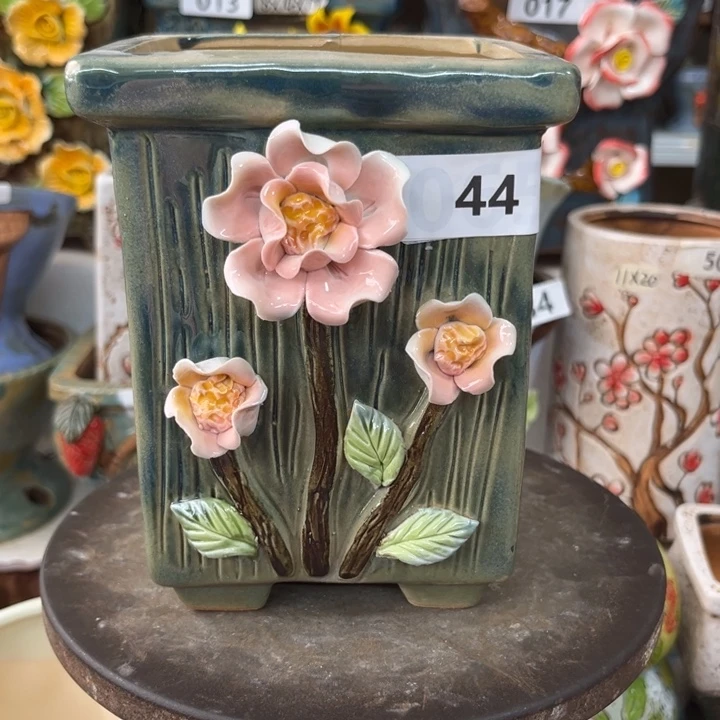 紫砂花盆粗陶材质多肉花盆