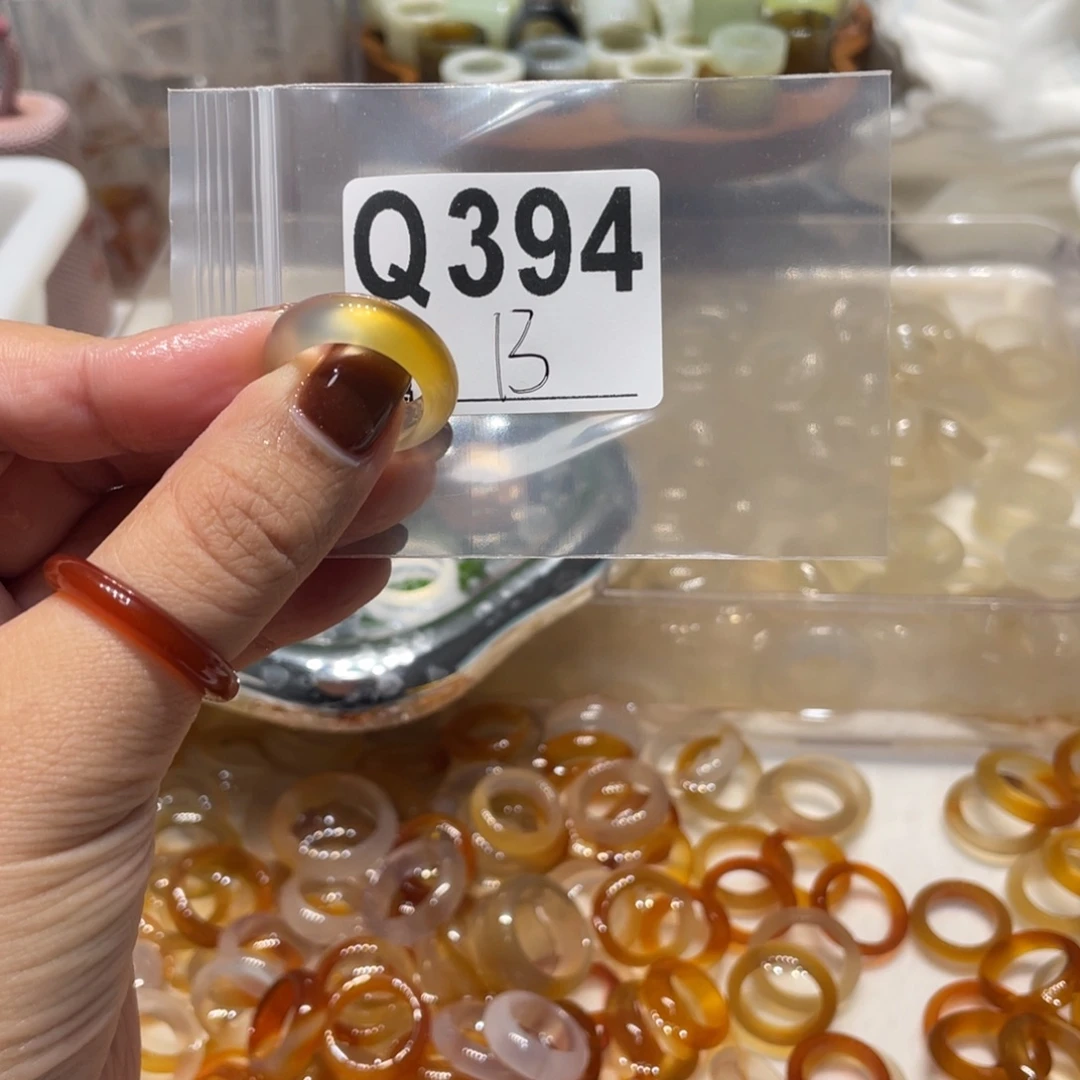 玛瑙/玉髓未镶嵌戒指394