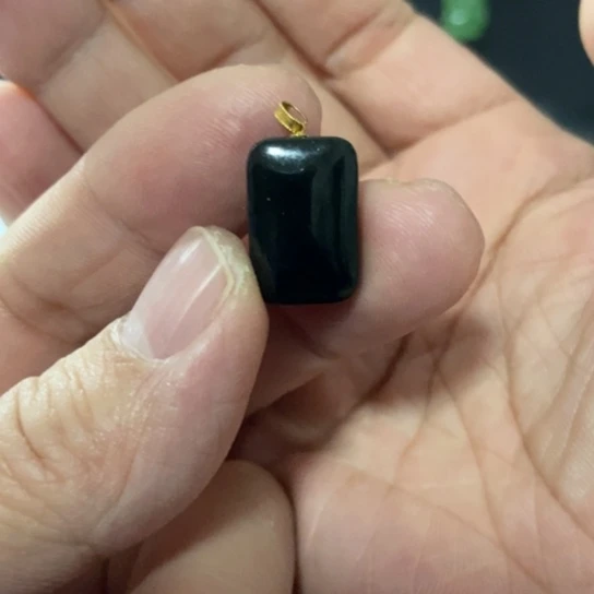 静***e和田玉银S925镶嵌颈饰