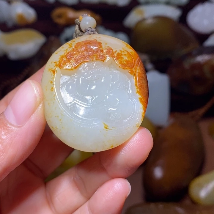 未镶嵌和田玉车挂