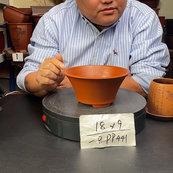 紫砂花盆货号一只PP441