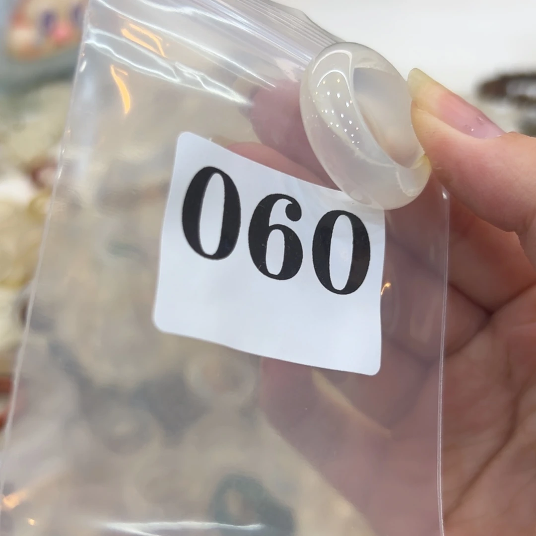 玛瑙/玉髓戒指合金60港19