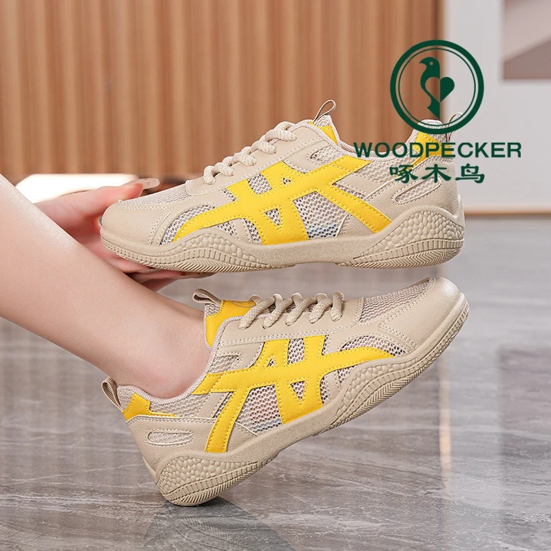 【啄木鸟】2025新款休闲鞋网面透气运动鞋跑鞋女鞋韩版时尚百搭鞋子