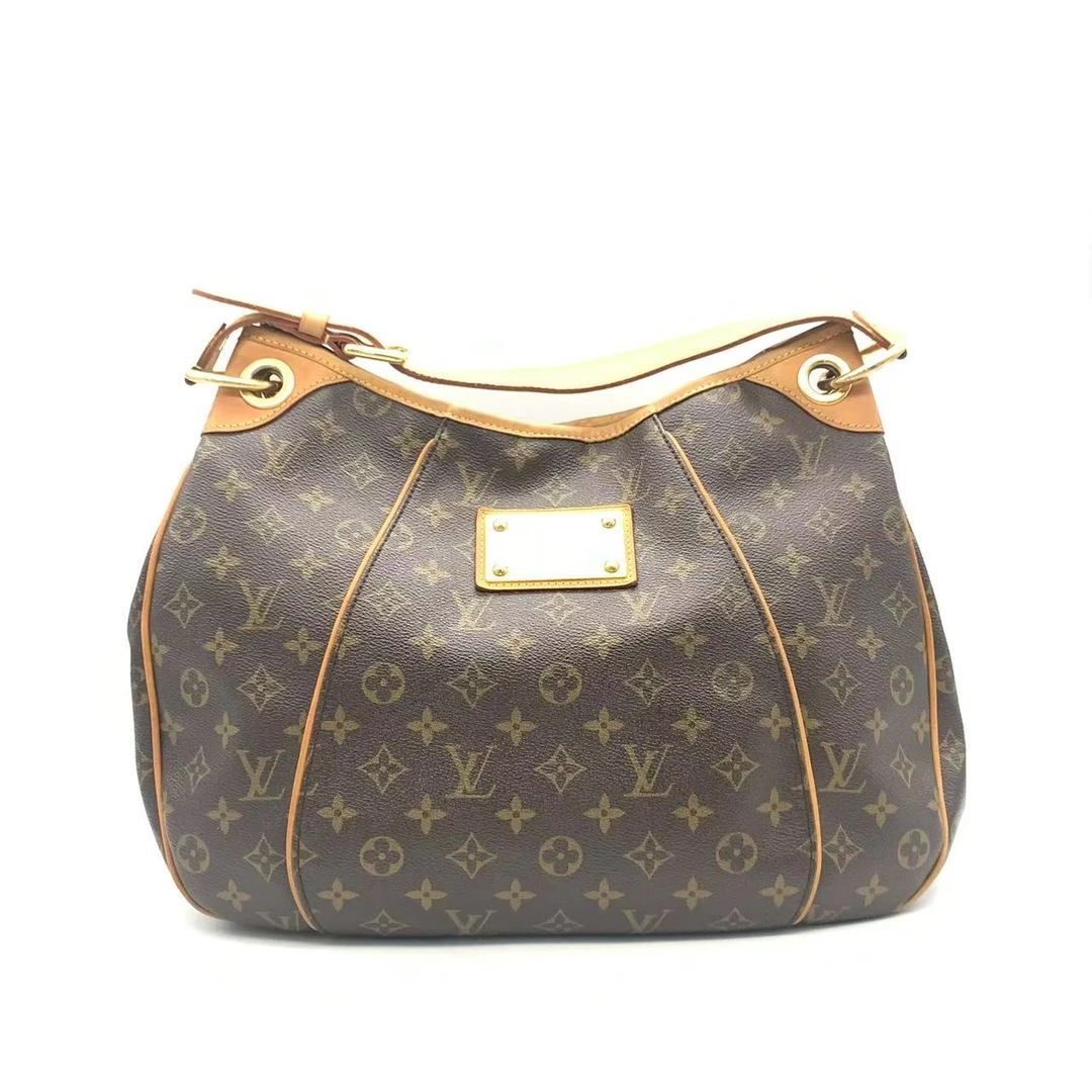 95新 LouisVuitton/路易威登 老花金牌腋下托特包